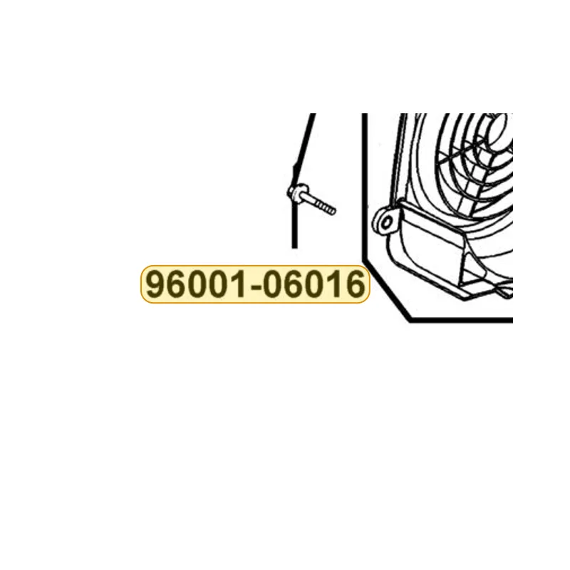 96001-06016-07G BOLT FLANGE SH 6*16 (KG) — diagram cutout