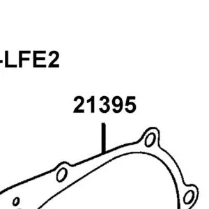21395-LFB5-C00 GASKET MISSION CASE — diagram cutout