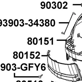 80151-LGR5-E10-NVP COVER CENTER UP — diagram cutout