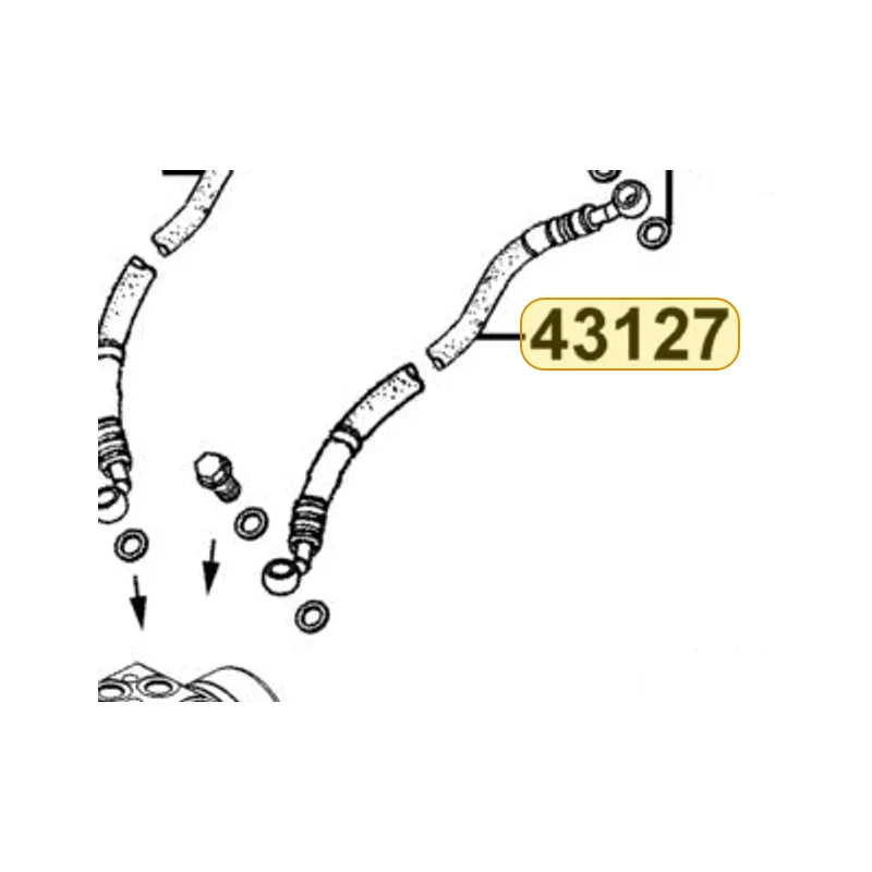 43127-AEA7-E1A HOSE ASSY B RR BRK — diagram cutout