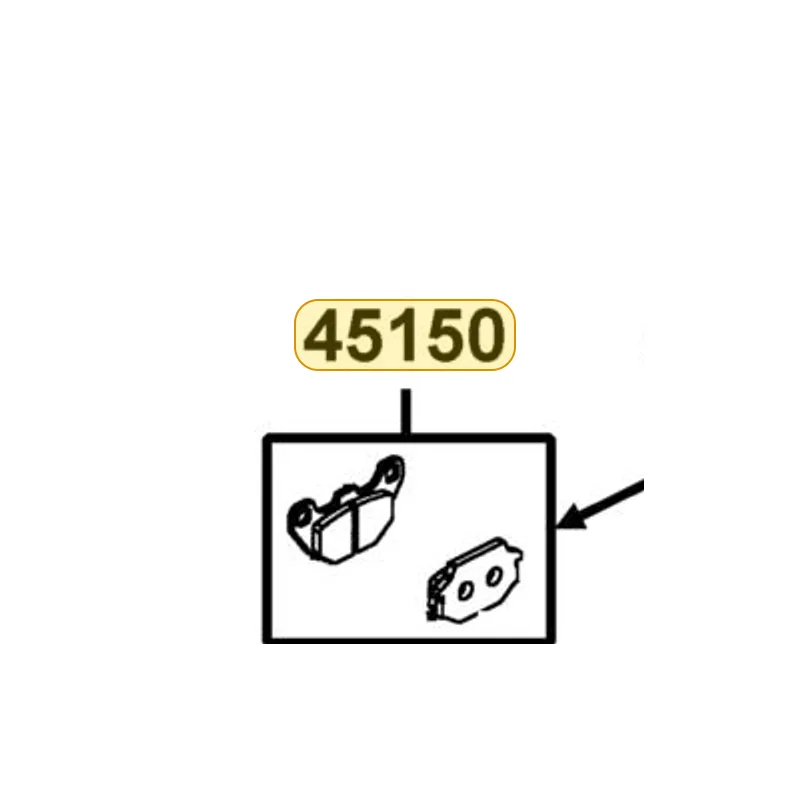45150-AEA7-305 PAD COMP A+B — diagram cutout