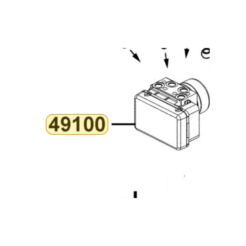49100-LFB6-700 MODULATOR ASSY ABS — diagram cutout