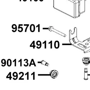 49110-LGE5-C01 ABS STAY — diagram cutout