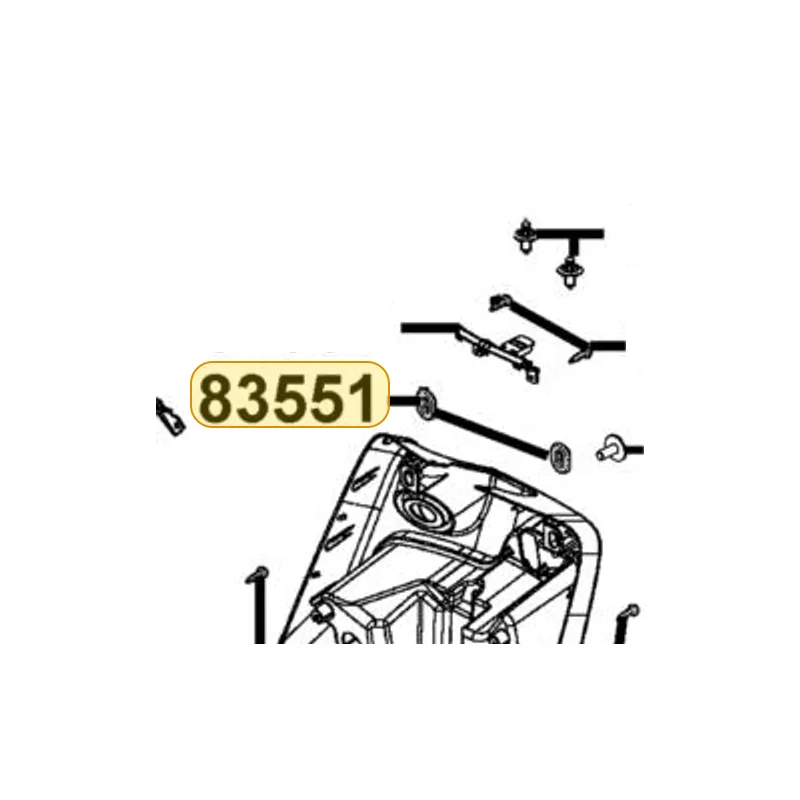 83551-ACC1-E10 GROMMET COVER — diagram cutout