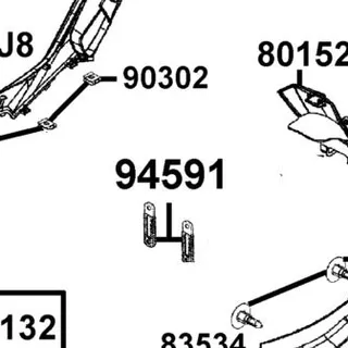 94591-LGR5-E10 CLIP 1*100 — diagram cutout