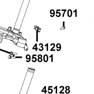 43129-ALD9-E14 CLAMPER BRK HOSE — diagram cutout