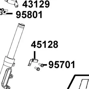 45128-ACC1-E10 CLAMPER FR BRK HOSE — diagram cutout