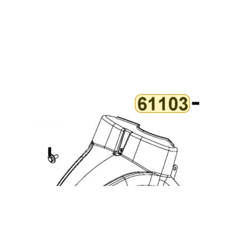 61103-ACC1-E10 PLATE SPLASH BOARD — diagram cutout