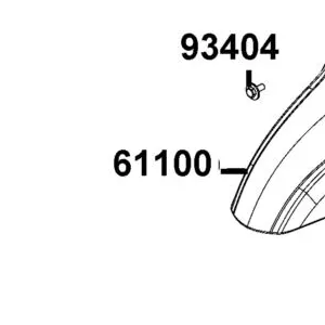 61100-ACC1-E10-NVP FENDER FR (Pearly White) — diagram cutout
