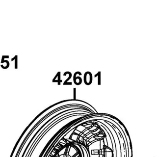 42601-ACC1-E11-NEA WHEEL COMP RR CAST — diagram cutout