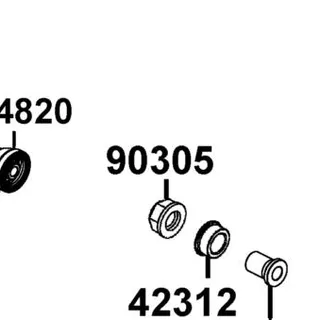 90305-KFW6-C00 NUT U FLANGE 16MM(C) — diagram cutout