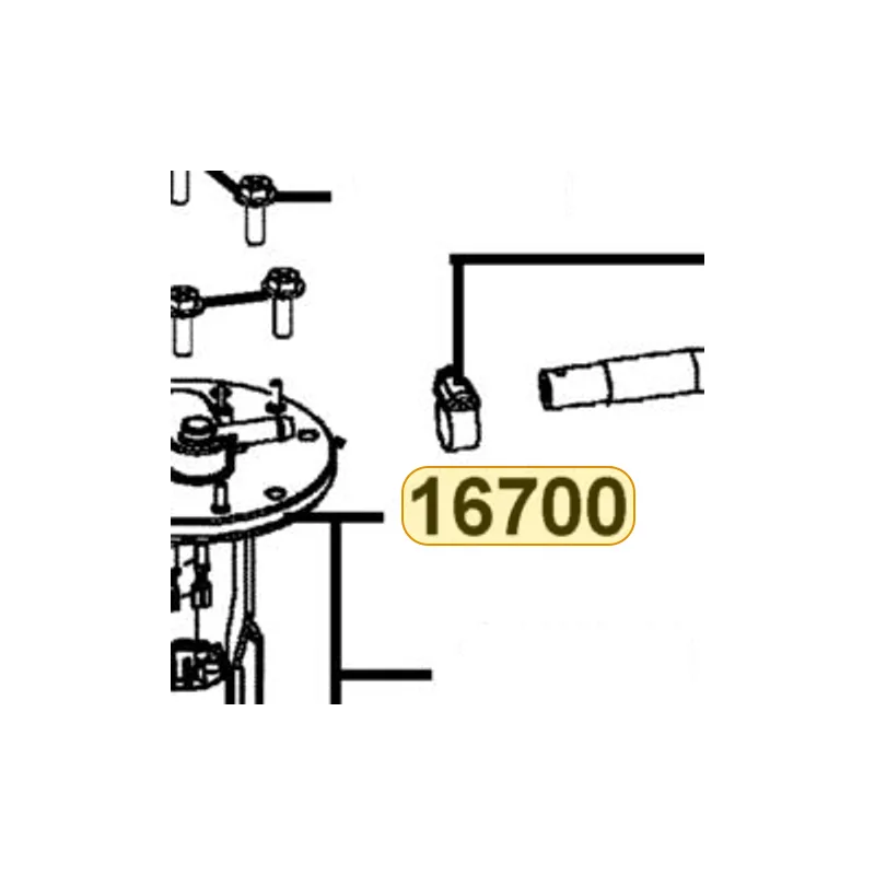 16700-ALB8-930 FUEL PUMP COMP — diagram cutout