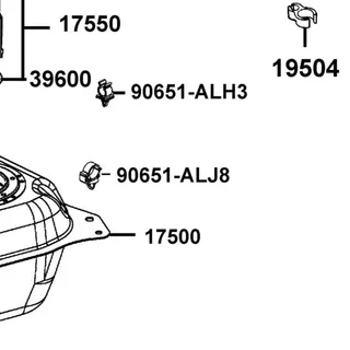 90651-ALJ8-C00 CLIP,MUDGUARD — diagram cutout