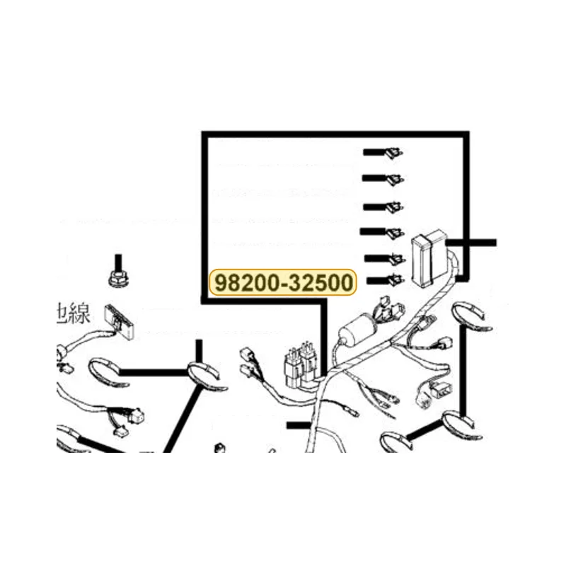 98200-32500 BLADE FUSE 25A — diagram cutout