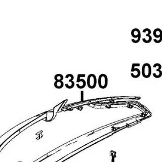83500-AEA7-M30-93P COVER R BODY (Plain Gray) — diagram cutout