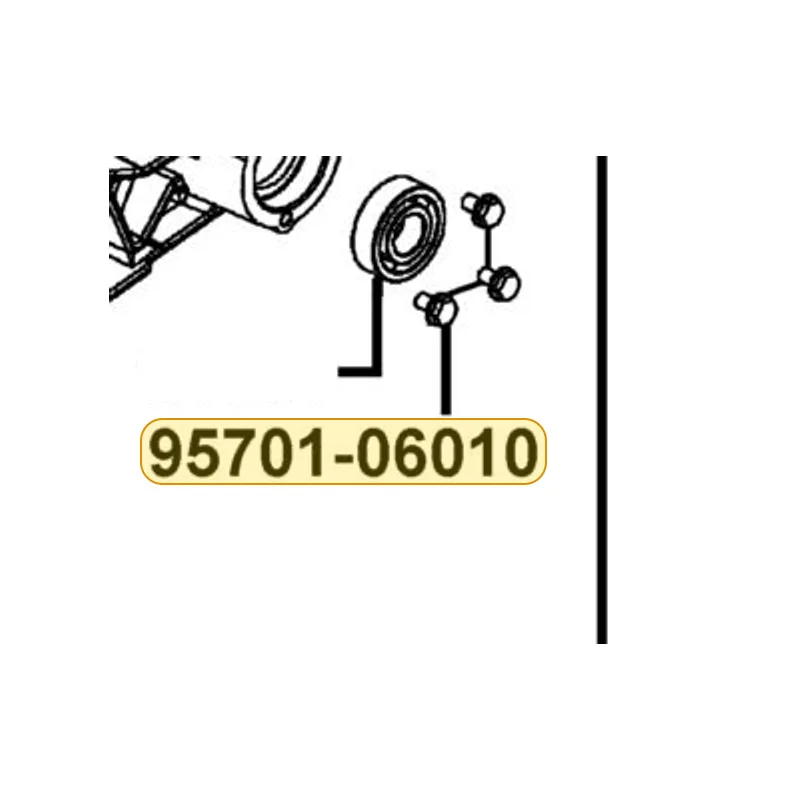 95701-06010-07G BOLT FLANGE 6*10 (K) — diagram cutout