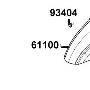 61100-ACC1-E10-86P FRONT FENDER A — diagram cutout