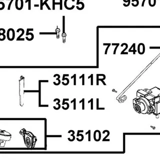 35111-LDC1-305 KEY COMP (R TANGENT PLANE/SD) — diagram cutout