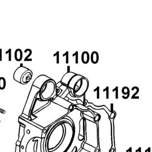 11100-AEA7-E10 CRANK CASE COMP RIGHT — diagram cutout