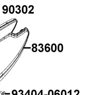 83600-AEA7-M30-89P COVER L BODY — diagram cutout