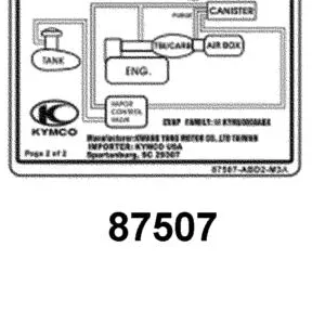 87507-ABD2-M3A-T01 MARK OF CANISTER L/0 — diagram cutout