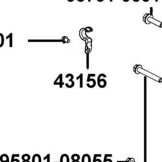 43156-KKC4-C00 CLAMPER HOSE RR — diagram cutout