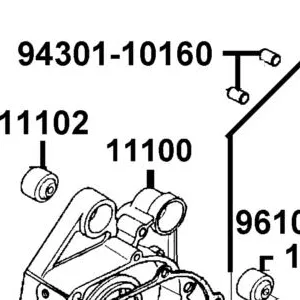 11100-LCD4-C00 CRANK CASE COMP RIGHT — diagram cutout