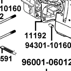 11192-LGS6-E10 GASKET CRANK CASE @ A — diagram cutout