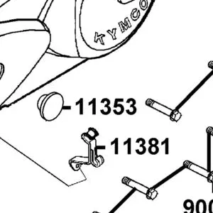 11353-LEA6-C00 RUBBER PLUG L COVER KICK — diagram cutout
