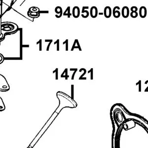 14721-KFB7-C0A VALVE EXHAUST — diagram cutout