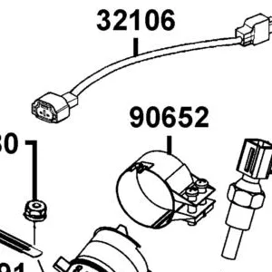 32106-KKE3-C00 SUB HARNESS HEATER — diagram cutout