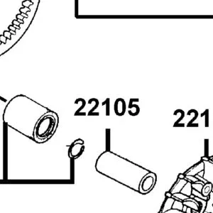 22105-LGS6-E10 BOSS DRIVE FACE — diagram cutout