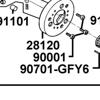 90001-GFY6-C00 SOCKET BOLT 6*10 — diagram cutout