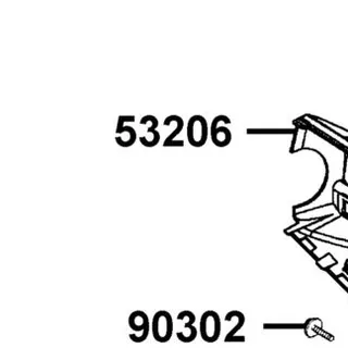 53206-LGR5-E10-NMP COVER HANDLE RR WHITE — diagram cutout