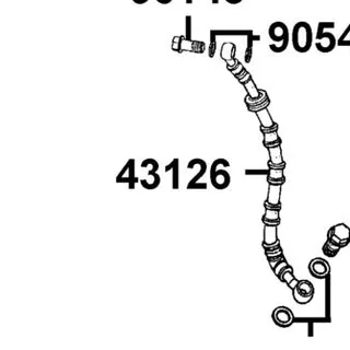 43126-LGR5-E1A HOSE ASSY RR BRK
