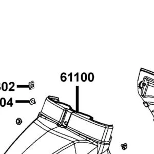 61100-LGR5-E10-NMP FENDER FRONT A — diagram cutout