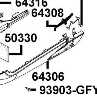 64306-LGR5-E10-NMP SKIRT L SIDE — diagram cutout