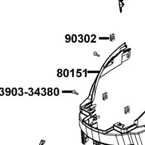 80151-LGR5-E10-NMP COVER CENTER UP — diagram cutout