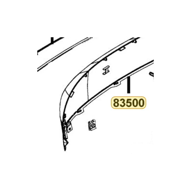 83500-LGR5-E10-DAB COVER R BODY — diagram cutout