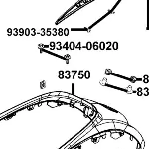 83750-LGR5-E10-NMP REAR CENTER COVER — diagram cutout