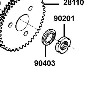 90403-KUDU-900 WASHER THRUST 22.2X39X2.5 — diagram cutout