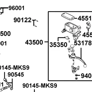 43156-LFC3-E10 CLAMPER HOSE RR — diagram cutout