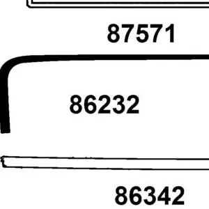 86232-LGR5-E11-T01 STRIPE B FR MOLD L SIDE — diagram cutout