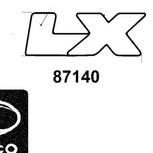 87140-LGR5-E11-T01 STRIPE MARK — diagram cutout