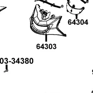 64303-LGR5-E10-77P FR COVER LOW — diagram cutout