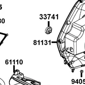 81131-LGR5-E10-NEP LEG SHIELD UP — diagram cutout