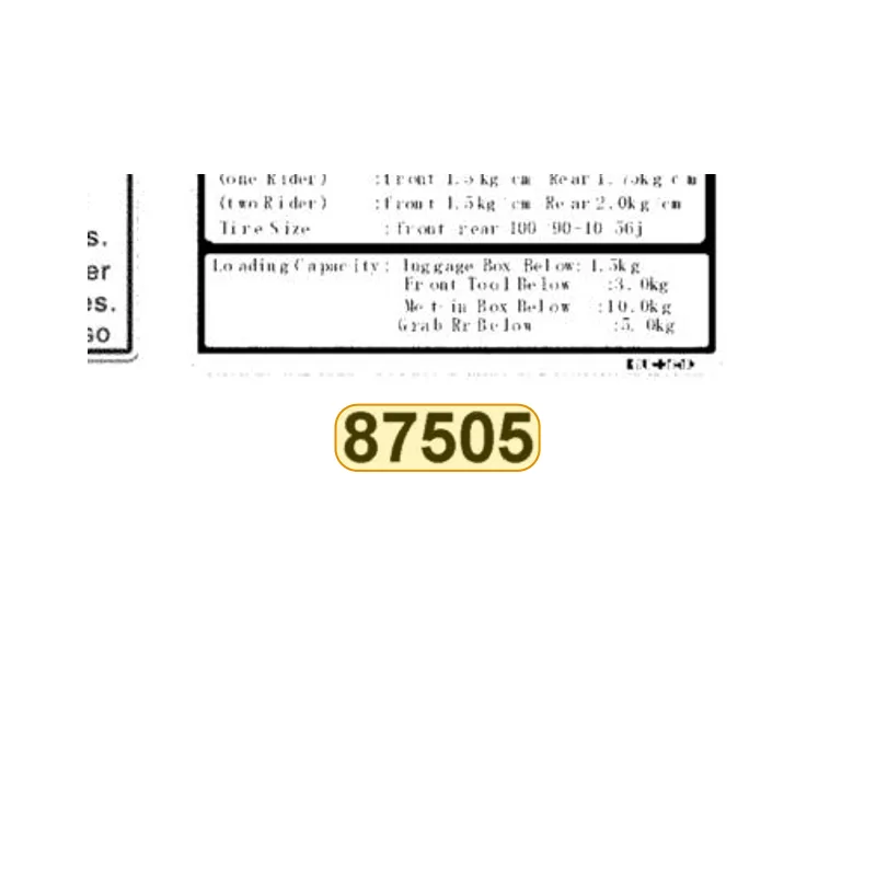 87505-LGS6-MG0-T01 LABEL TIRE — diagram cutout