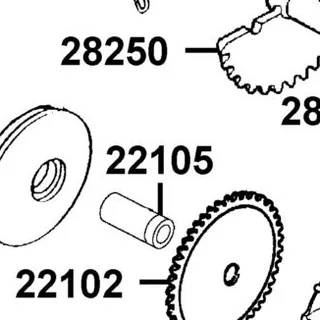 22105-KFA5-C00 BOSS DRIVE FACE — diagram cutout