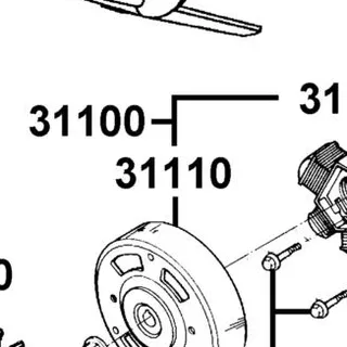 31110-LHM9-E11 FLYWHEEL COMP — diagram cutout