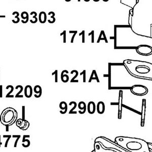 1621A-ADB2-C00 INSULATOR CARB ASSY — diagram cutout